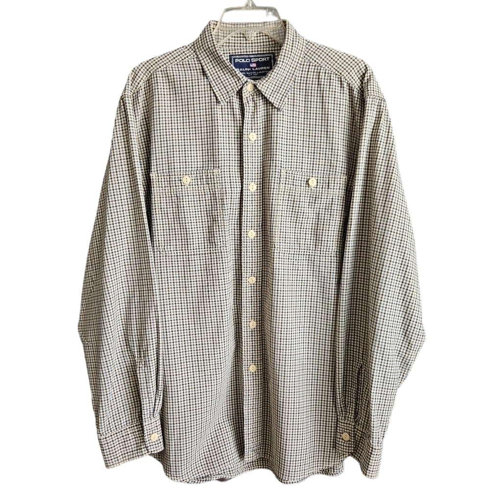 Polo Sport Ralph Lauren Mens‎ Button Down Sz Large